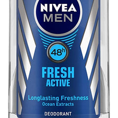 Nivea Woody Fresh Active Roll On For Men, Anti-Perspirant, 50 Ml & Men Body Wash, Deep Impact, 3 In 1 Shower Gel For Body, Face & Hair, With Microfine Clay, 250 Ml