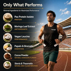Plantigo Plant Protein Powder with Moringa Superfood | 25g Protein, 5g BCAA, 2.5g Leucine, Digestive Enzymes | 3rd Party Lab Tested | Lush Mango Flavor - Travel Pouch