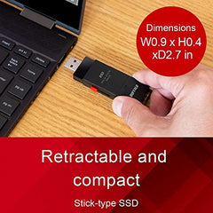 BUFFALO External Ssd 1Tb - Up To 600Mb/S - Usb-C - Usb-A - Usb 3.2 Gen 2 (Compatible With Ps4 / Ps5 / Windows/Mac) - External Solid State Drive Stick - ??Ssd-Put1.0U3B