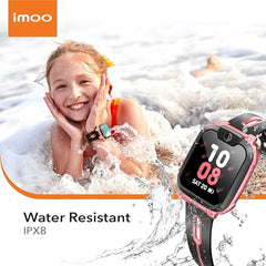 imoo Watch Phone Z1, 4G Smart Watch for Kids with Real-Time HD Video & Phone Call, Smart Watch for Girls with Real-Time GPS Location, Smartwatch for Boys with IPX8 Water Resistance (Pink)