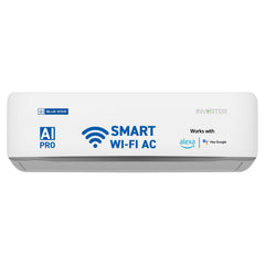 Blue Star 1.5 Ton 5 Star, 60 Months Warranty, Wi-Fi Smart Inverter Split AC (Copper, Convertible 5 in 1 Cooling, AI Pro, DigiQ Hepta Sensors, 4 Way Swing, IE518ZNURS, White)