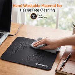 Amazon Basics Large Extended Computer Rectangular Mouse Pad, 16.7 x 35.7 inch, Black