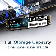 Silicon Power 256GB SSD 3D NAND A55 SLC Cache Performance Boost SATA III 2.5" Internal Solid State Drive SU256GBSS3A55S25AH