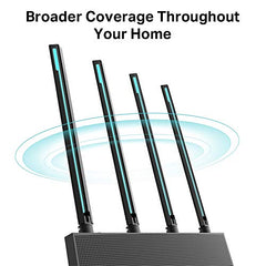 TP-Link Archer C50 AC1200 Dual Band Wireless Cable Router, Wi-Fi Speed Up to 867 Mbps/5 GHz + 300 Mbps/2.4 GHz, Supports Parental Control, Guest Wi-Fi, VPN (Black)