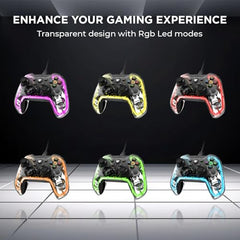 EvoFox Elite S Advanced Wired Gaming Controller for PC, 1000Hz Polling Rate, Hall Effect Joysticks, Programmable Macro Buttons, Sniper Mode & Turbo Mode, Dual Vibration, RGB Lighting, 1.8m Cable, Grey