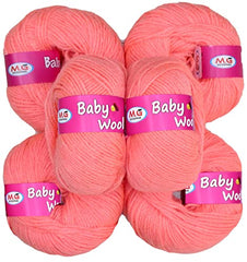 M.G ENTERPRISE MG Baby MelonKnitting Wool 200 Wool Thread for Crochet & DIY Craft Projects