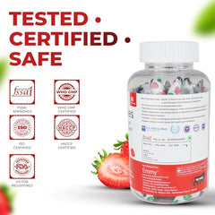 Emmy Multivitamin Gummies for Kids & Adults | Daily Nutrition Support | Tasty Chewable Vitamin Gummies | Immunity, Energy & Growth Support | Strawberry Flavour | USFDA, WHO-GMP & ISO | (60 Gummies) (Pack of 2)