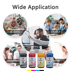 proffisy T664 Ink Refill T664 Dye Ink, 2PCS-Black, Performance