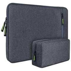 Lifini Water Resistant Laptop Bag Sleeve Case Cover for Men & Women with Charger Pouch Compatible for 15 Inch to 15.6" Inches Laptop Sleeve & Notebooks/MacBook, Office/College Laptop Bag (Grey)