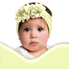 SYGA Pack Of 3 Baby Headbands Nylon Soft Strechable Bow Hairbands for Newborns, Infants, Toddlers and Kids 0-3 Years(BigRed, LightPink,WineRed)