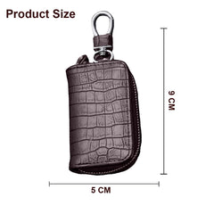 SYGA Car Key Bag Creative Style Car Zipper Fashion Protective Case for Men and Women(Key Brown)