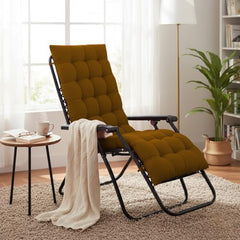 DADDY COOL Multipurpose Extra Long Rocking Chair Cushion for Outdoor and Indoor/Chair pad for Home & Office Chair Filling 18 x 50 Inch Pack of 1 Dark Green (Only Cushion)