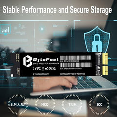 ByteFest SSD 64GB M.2 2242 NGFF SATA III 6 Gb/s Internal Solid State Drive(22x42mm), High Performance, 3D NAND, Upgrade Storage for Laptop and Desktop