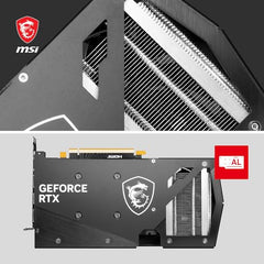 MSI GeForce RTX 4060 Ventus 2X Black 8G OC 8GB GDDR6 128-bit Gaming Graphic Card