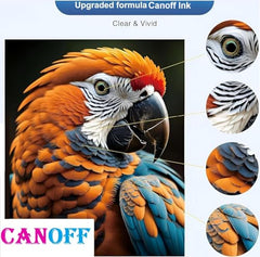 CANOFF GT53Xl for HP Black Pigment Refill Ink Compatible for HP Ink Tank 115, 310, 315, 319, 410, 415, 416, 419, 455, 500, 515, 530, 615, GT 5810, GT 5811, GT 5820 (GT53XL Black 5, 135ml)