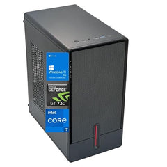 CloudVU Desktop PC | Core i7-4770/90 Turbo | 16GB RAM | GPU GT730 4GB | 512GB NVMe SSD | HDMI,VGA,LAN,USB 3.0,Clocite Copper CPU Fan,+Windows 11 Pro License & MS Office(i7,16GB,512GB,CPU-VX3)