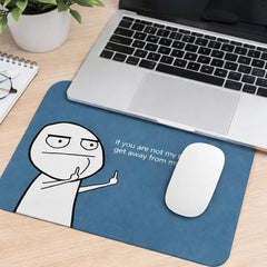 SHERISH Cute Cat (I'm OK) Mouse Pad for PC & Laptop – Waterproof Desk Mat with Funny Cartoon Cat Design, Smooth Cloth Surface & Non-Slip Rubber Base Ideal for Office, Work from Home & Gaming 19x23 cm