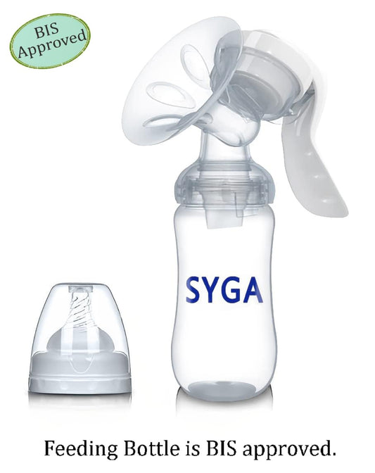 SYGA Manual Breast Pump with Feeding Nipple