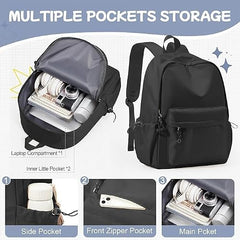 College Backpack Bag for Girls Boys Men Women 15.6 inch Laptop