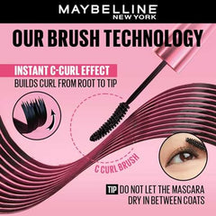 Maybelline New York Hypercurl Mascara Waterproof, Black | 9.2g