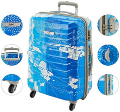 Skybags Trooper Set of 3 (S+M+L) Printed Hard Case Trolley Bags, Green