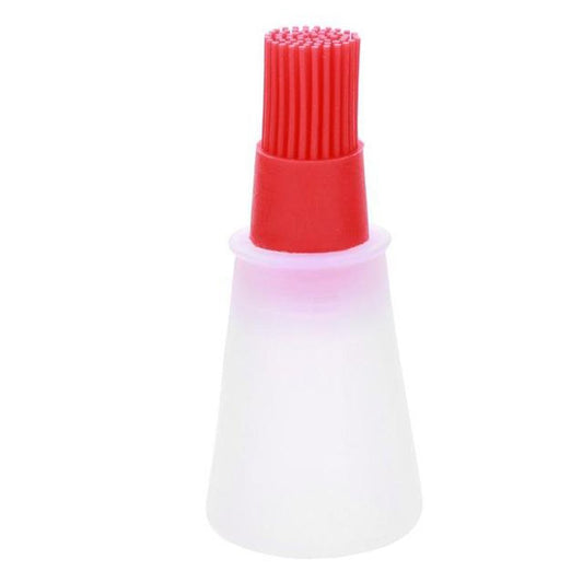 SYGA 1 Silicone Cooking Oil Bottle with Basting Brush (Assorted Colour)