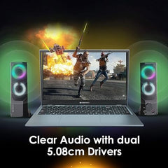 ZEBRONICS Wonder BAR 10, 2.0 USB Computer Speakers, 10 Watts, 2-in-1 Design, USB Powered, RGB Lights, AUX, Volume Control, Headphone/Mic Port, for Laptops & Desktop