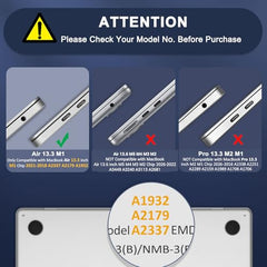MOSISO Compatible with MacBook Air 13 inch Case 2022 2021 2020 2019 2018