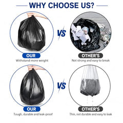 Regennx black Garbage Bags for Dustbin |Medium 19x21 inches |180 Plastic Bags for Home | 30 Pcs x Pack of 6 plastic bag Medium Size for Waste Disposal.