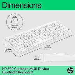 HP 240 Bluetooth Wireless Mouse with 3 Buttons/1600 DPI Red Optical Tracking/Sleek and Ambidextrous/Compatible to Windows 10, macOS, Chrome OS, 3 Years Warranty (Black)