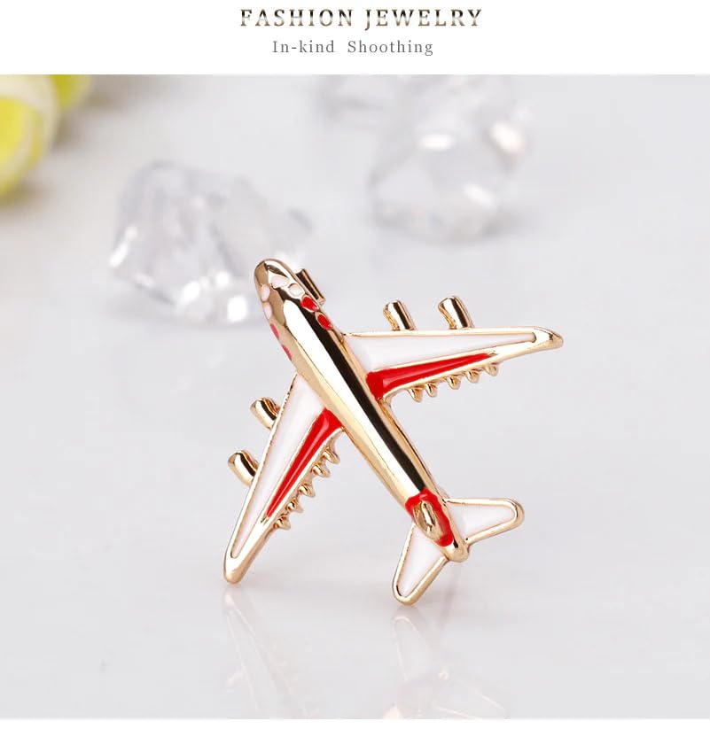 SYGA Brooch Pin Fashion Crystal Rhinestone Jewellery Pin Vintage Clothing Accessories Decoration Aircraft Fashion Brooches for Women- S63