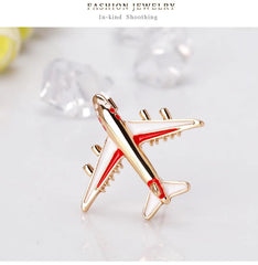 SYGA Brooch Pin Fashion Crystal Rhinestone Jewellery Pin Vintage Clothing Accessories Decoration Aircraft Fashion Brooches for Women- S63