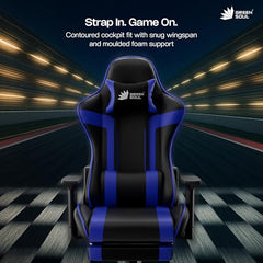 Green Soul Raptor 2.0 Racing Edition Ergonomic Gaming Chair with Premium PU Leather, Adjustable Neck & Lumbar Pillow, 3D Adjustable Armrests & Heavy Duty Nylon Base (Black & Red)