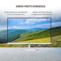 Acer SA222Q 21.5 Inch Full HD IPS Ultra Slim (7.2mm Thick) Backlight LED LCD Monitor I Zero Frame I 100Hz Refresh I 1 MS VRB I AMD Free Sync I 1xHDMI 1xVGA I Eye Care Features I Tilt Option I White