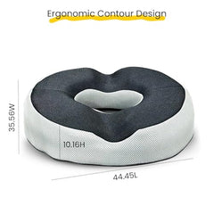 Sleepsia Donut Pillow for Tailbone Pain |1 Year Warranty| Coccyx Seat Cushion for Chair-Hemorrhoid& Piles Pillow-Car Seat Donut Cushion Hemorrhoids Fistula Prostate Post Relief (Memory Foam)