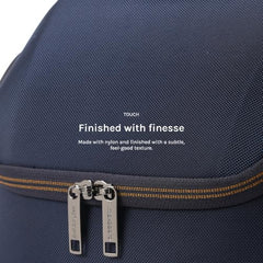 MOKOBARA Transit Backpack | Fits Laptop Up To 16 Inch, 30L Capacity, Water-Resistant Polyester, Vegan Leather Trims | Money Moves, Black