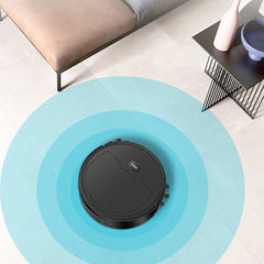 LOOM TREE® Smart Vacuum Sweeper Low Noise Carpet Cleaner 3 in 1 Mopping for Household Black