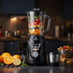 Kinsco 550W Blender Mixer with 3 Jars, Black