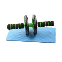 SYGA Dual Wheel Fitness Equipment-Perfect for Abdominal Strengthening and Toning-Fitness(Green)