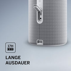 We. by Loewe Hear 2 Portable Bluetooth Speaker, 60W Music Power, Deep Bass Subwoofer, 17 Hr Long Battery Life, IPX4 Water Resistant, USB-C Wireless Speaker for Home & Outdoor, Storm Grey