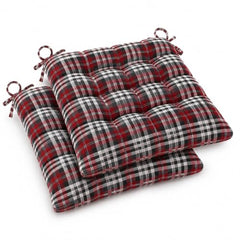 BSB HOME Chair Pad Cushion with Tie Straps,Thick Tufted Seat Cushion for Dining,Office & Wooden Chairs,Soft Comfortable Chair Seat Pad with Durable Stitching,16 x 16 Inches(41 x 41 cm)-Anthracite Grey