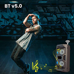 ZEBRONICS Space Deck Pro 55W Bluetooth Supporting Portable Speaker with USB,mSD Card,AUX,Built -in,LED Lights, TWS Function, Wireless Mic and Remote Control (Black)