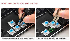 Eatech 2 In 1 Key Caps And Shaft Puller Remover Tool Fixing Durable Accessories Unloading For Gaming Keyboard Switches Remover Tool, Wired, Multicolor