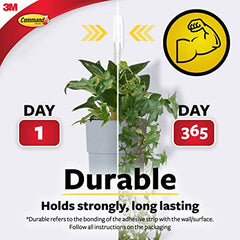 Command 3M Medium Plastic Wall Hooks, White, Heavy Duty, Reusable, Multi-Surface Adhesive Hooks for Wall