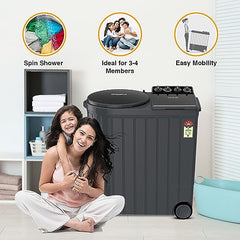 Whirlpool 11Kg Semi-Automatic Top Loading Washing Machine (Ace XL 11, Graphite Grey (10YR)