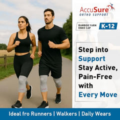 AccuSure Premium Knee Support for Men & Women –Compression Brace with 1-Year Warranty for Pain Relief, Arthritis, Injury Recovery, Sports, Running & Joint Stability -Small