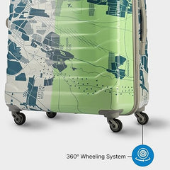 Skybags Trooper Set of 3 (S+M+L) Printed Hard Case Trolley Bags, Green