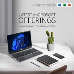 Acer Aspire Lite, AMD Ryzen 3-5400U, Office 2024 + M365 Basic, 8GB RAM/512GB SSD, Full HD IPS, 15.6"/39.62 cm, Windows 11 Home, Steel Gray, 1.59 KG, AL15-41, Metal Body, Premium Thin and Light Laptop