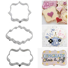 SYGA Cookie Cutter Stainless Steel Cookie Cutter with 3 Shape