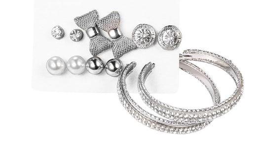 SYGA 6 Pair Fashion Earring Set, Assorted Styles, For Girls, Boys